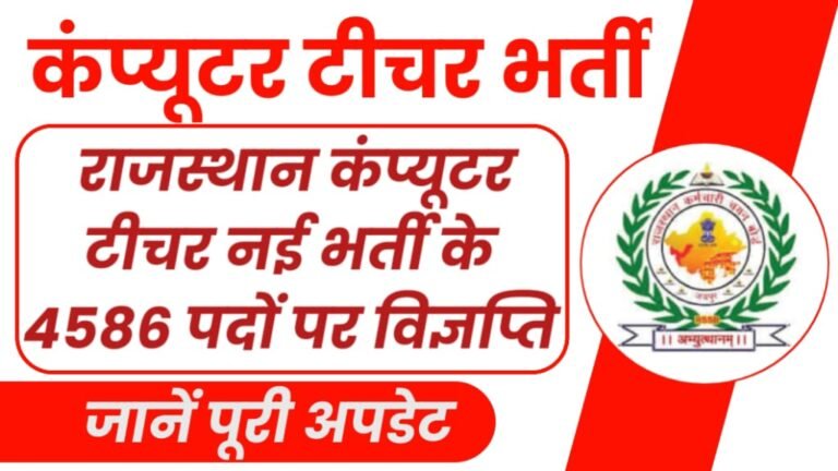 Rajasthan Computer Teacher Vacancy 2024