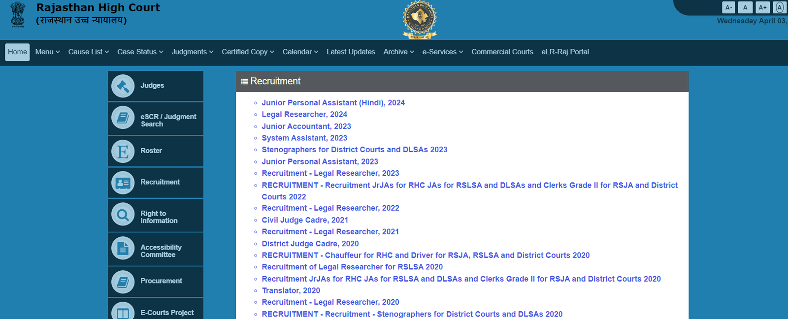 How To Apply Online For High Court LDC Vacancy 2024