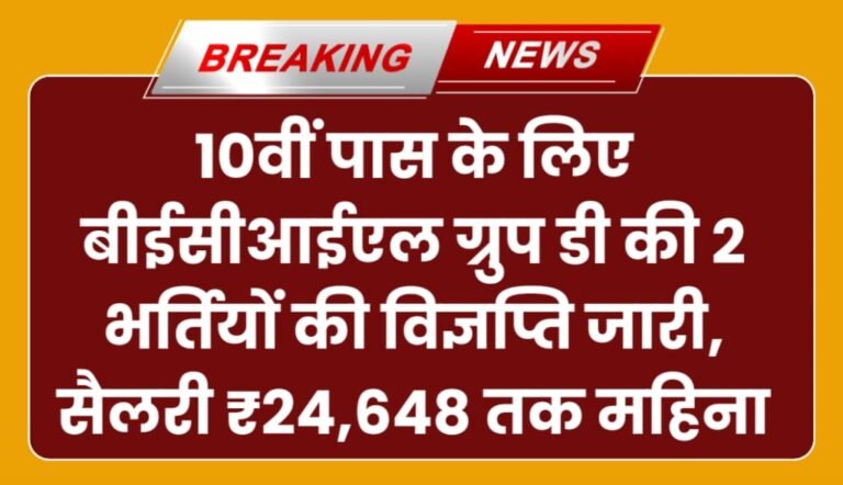 BECIL Group D Bharti 2024