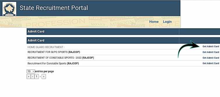 How To Download Rajasthan Home Guard Admit Card