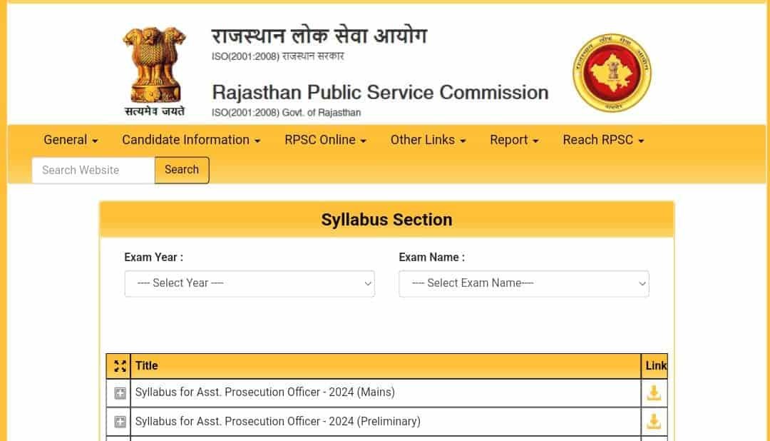 How To Download Rajasthan Police SI Syllabus 2024