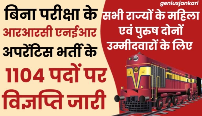 RRC NER Apprentice Bharti 2024