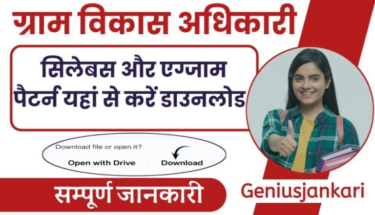 Rajasthan VDO Syllabus 2024