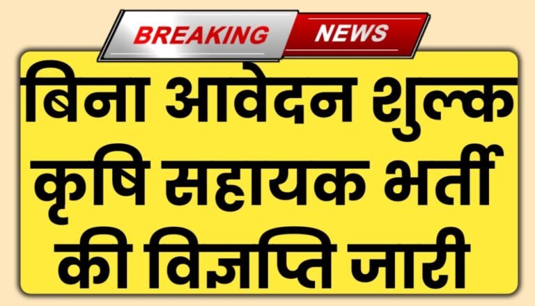 Agriculture Assistant Vacancy 2024