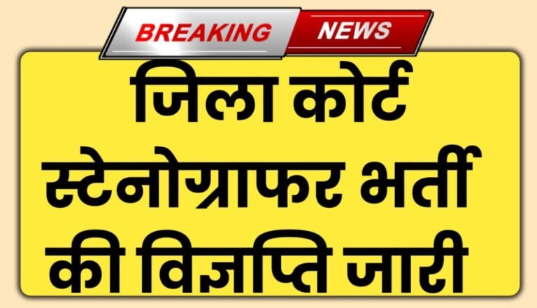 District Court Stenographer Vacancy