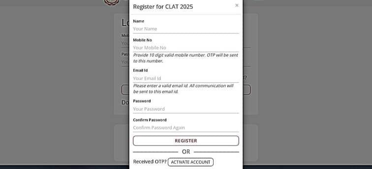 How to Registration Online for CLAT 2025