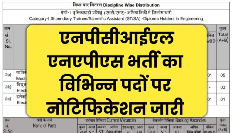 NPCIL NAPS Vacancy 2024