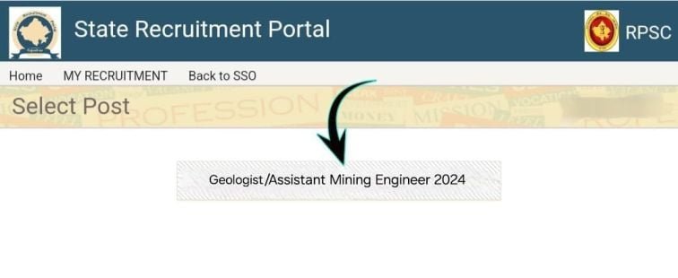 How to Apply Online for RPSC Geologist AME Vacancy 2024