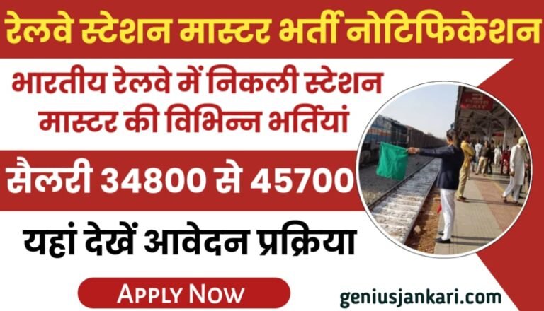 Railway Station Master Bharti Notification
