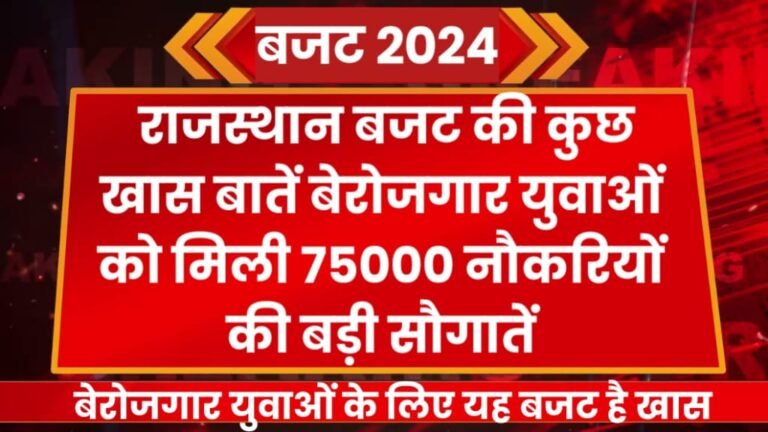 Rajasthan Budget 2024