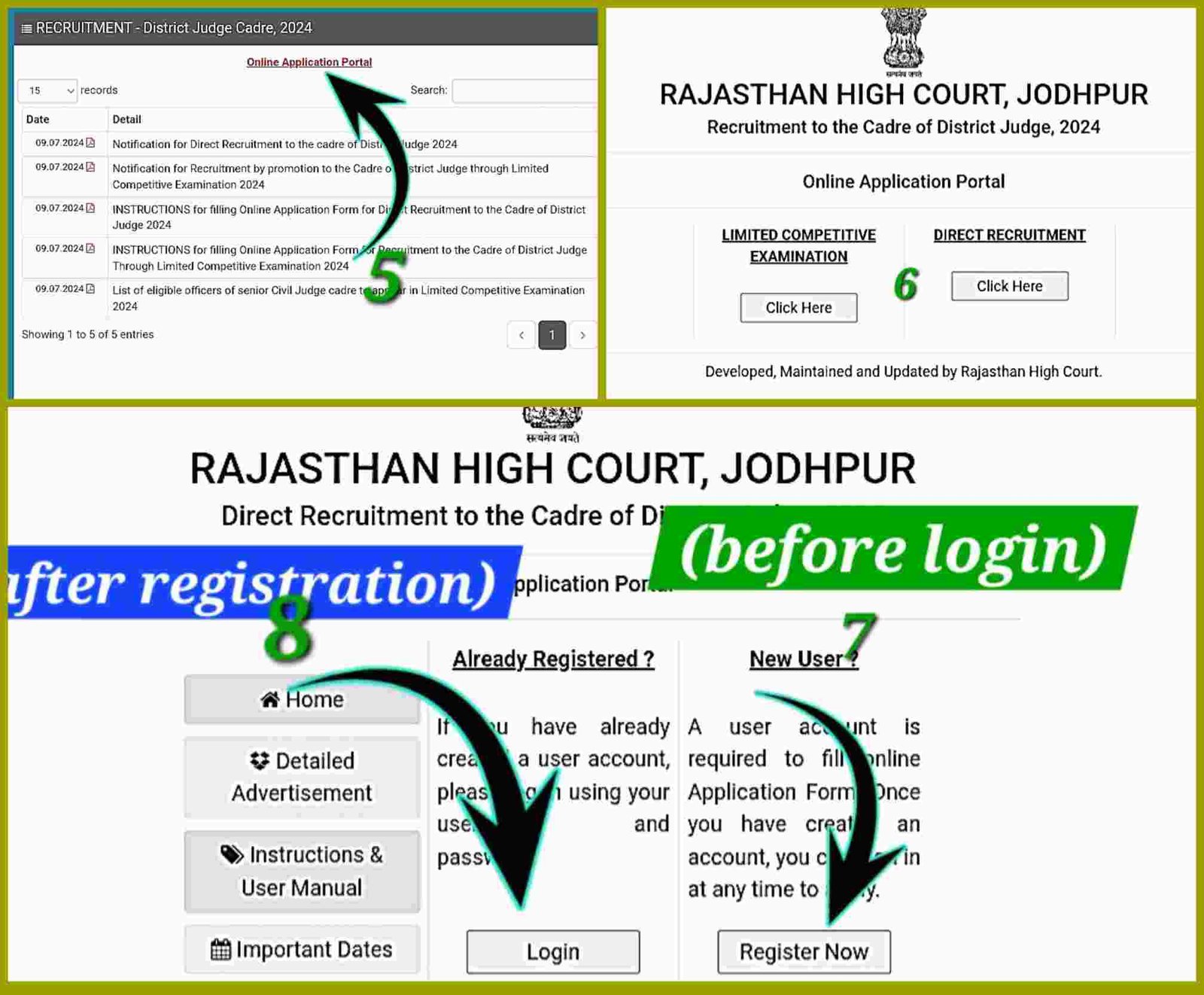 How to Apply Online for Rajasthan High Court Vacancy 2024