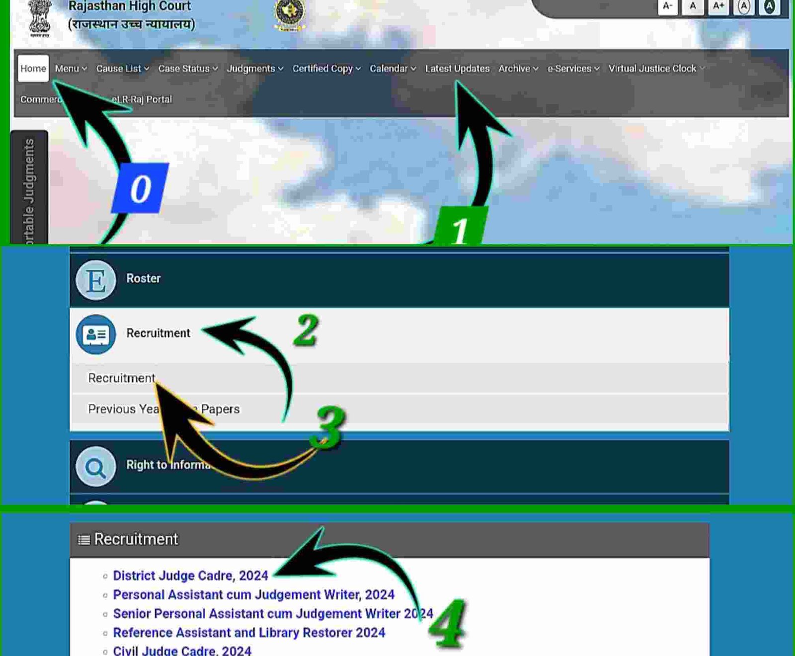 How to Apply Online for Rajasthan High Court Vacancy 2024