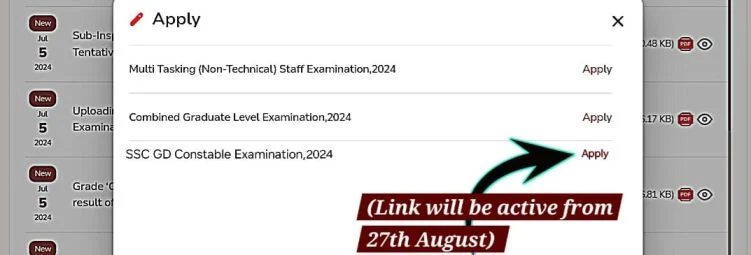 How To Apply For SSC GD Bharti 2024