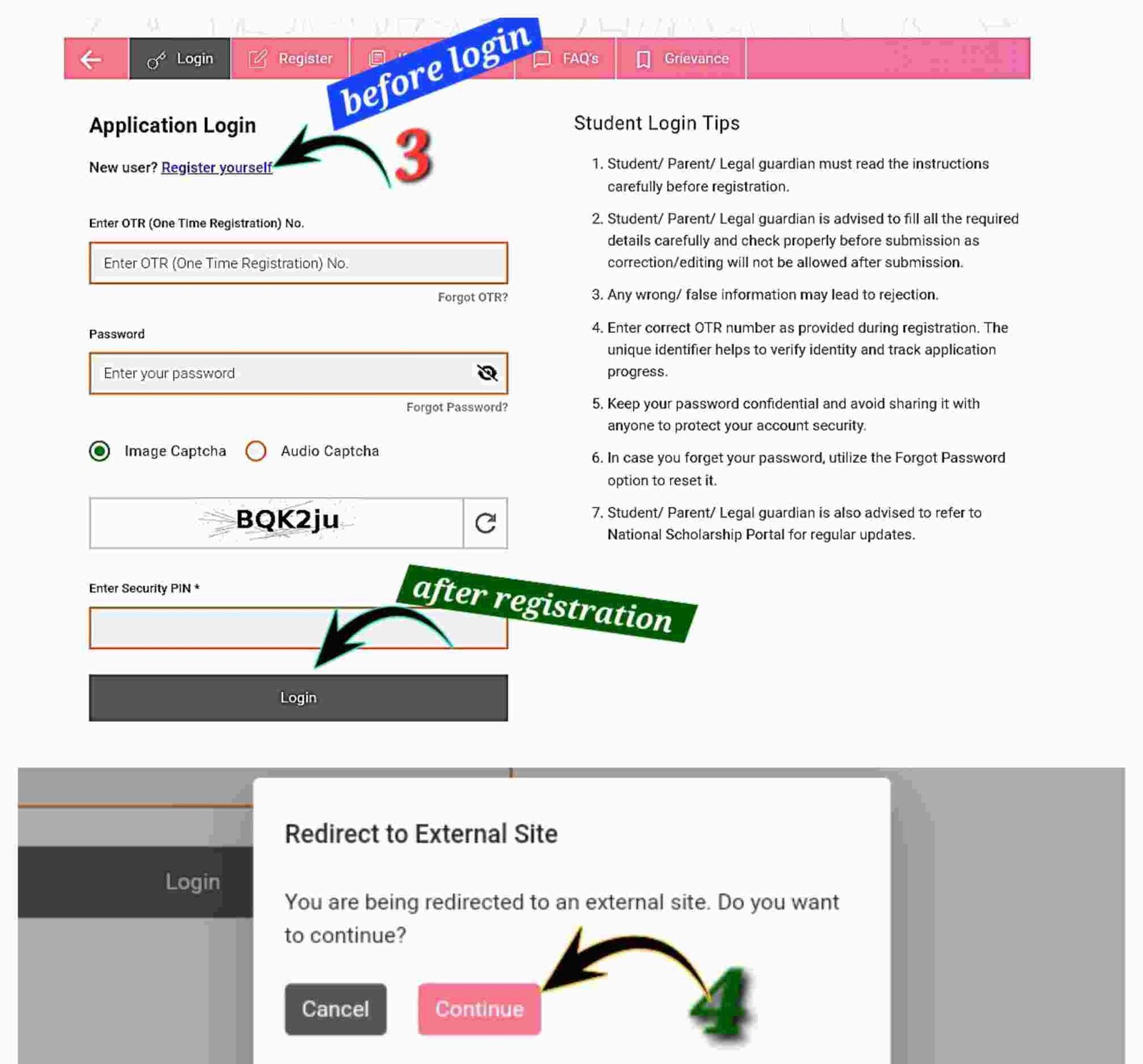 Application Form For PM RPF Scholarship 2025