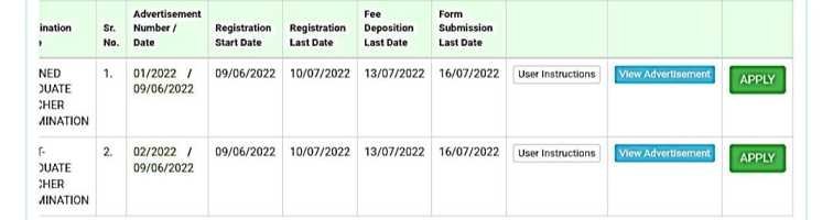 Apply Online for UP Teacher Bharti Registration