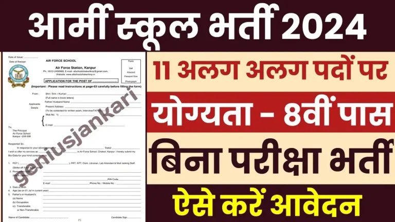 Army Public School Vacancy 2024