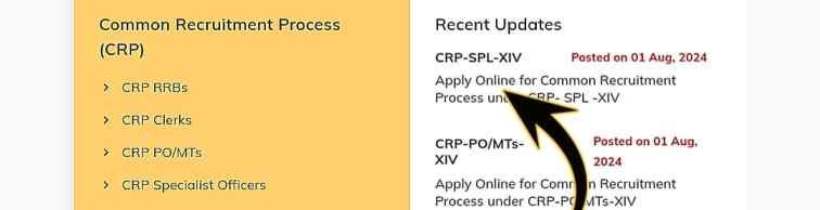 Apply Online for IBPS Specialist Officer 2024