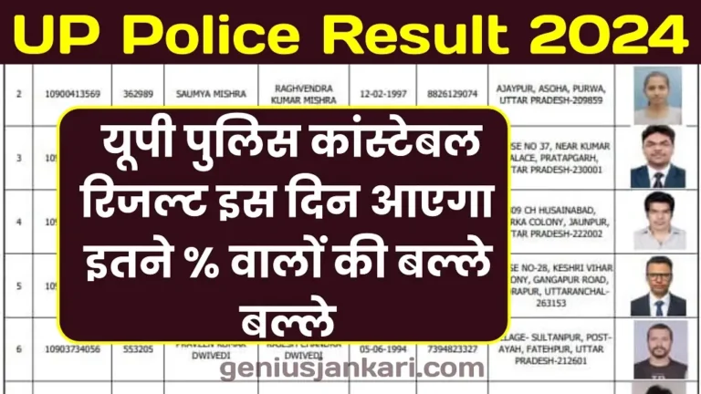 UP Police Result 2024 Kab Aayega