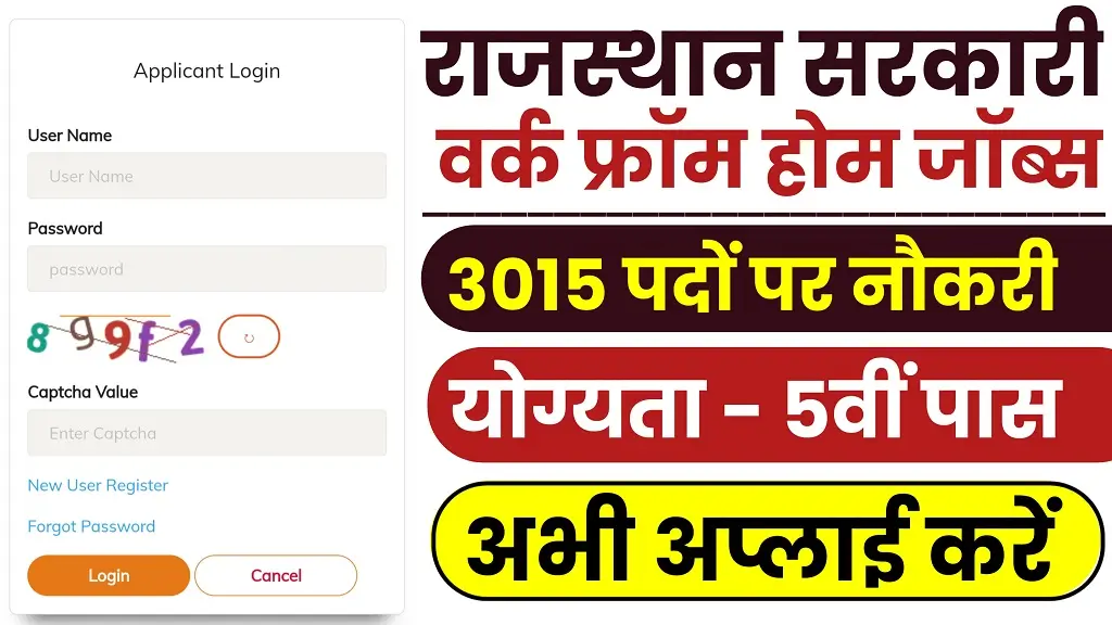 Rajasthan Work From Home Jobs 2024
