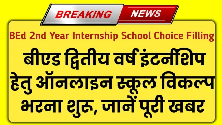 BEd 2nd Year Internship 2024