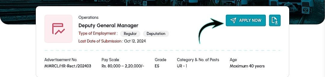 How to Apply for Mumbai Metro Jobs 2024