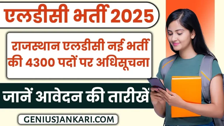 Rajasthan LDC Bharti 2025