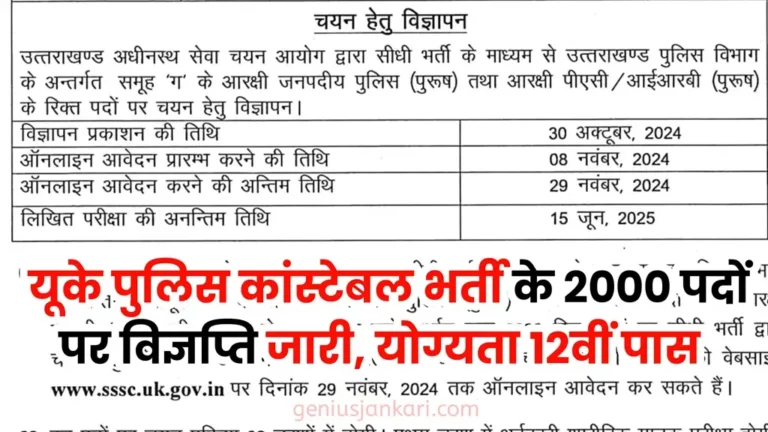 UK Police Bharti 2024