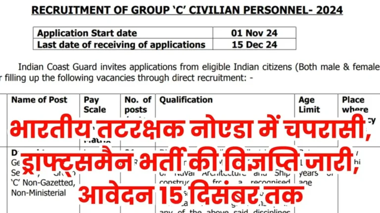 Noida ICG Vacancy 2024