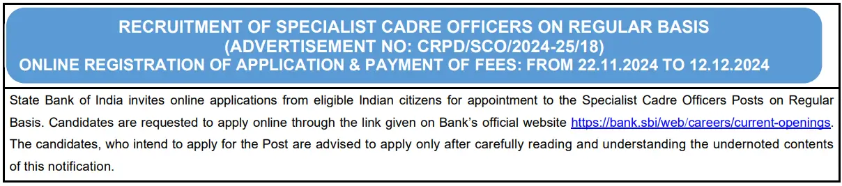 SBI Bank Assistant Manager Bharti 2024 Notification