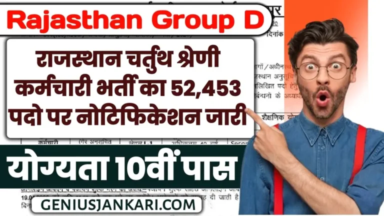 Rajasthan Class IV Employee Bharti 2025