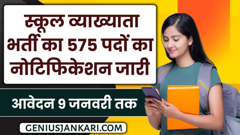 School Lecturer Vacancy 2025