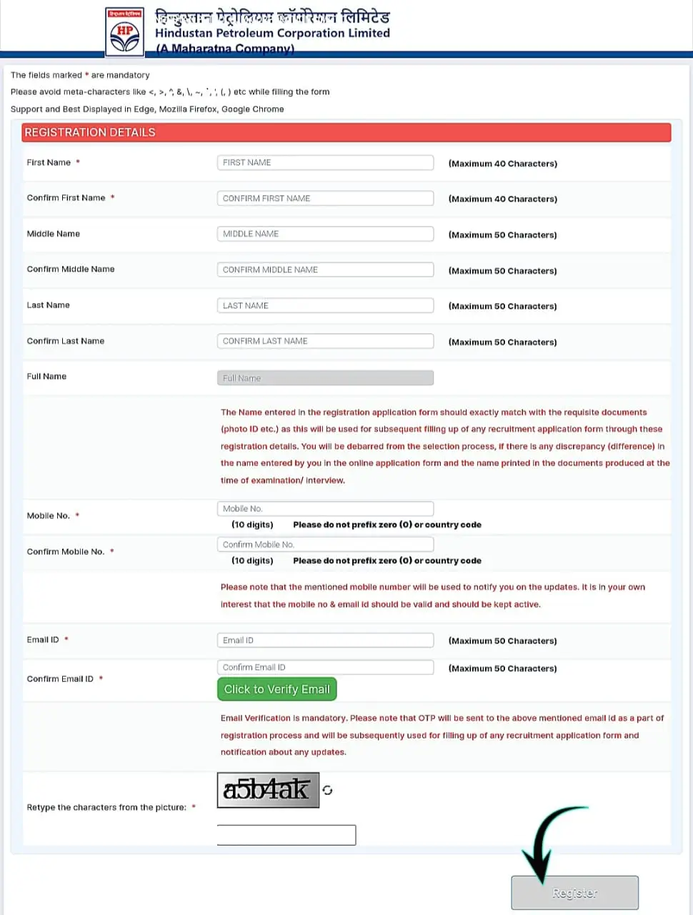 How to Apply for HPCL Junior Executive Vacancy 2025