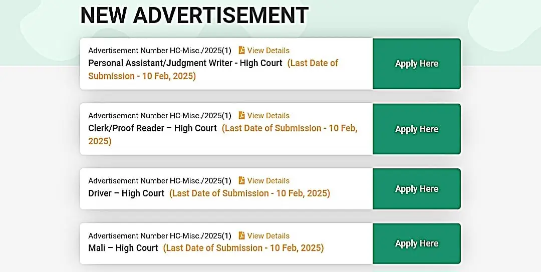 How to Apply for High Court Clerk Vacancy 2025