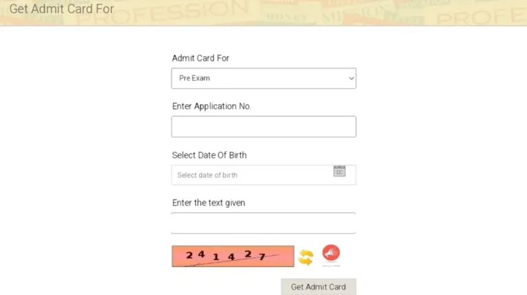 Rajasthan RAS Admit Card 2025
