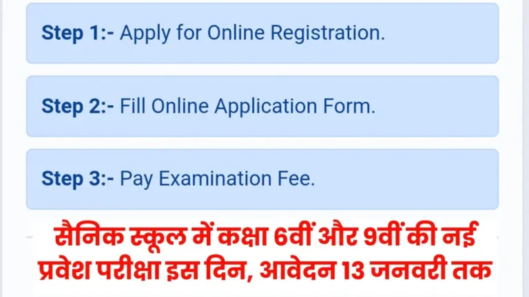 Sainik School Entrance Exam 2025